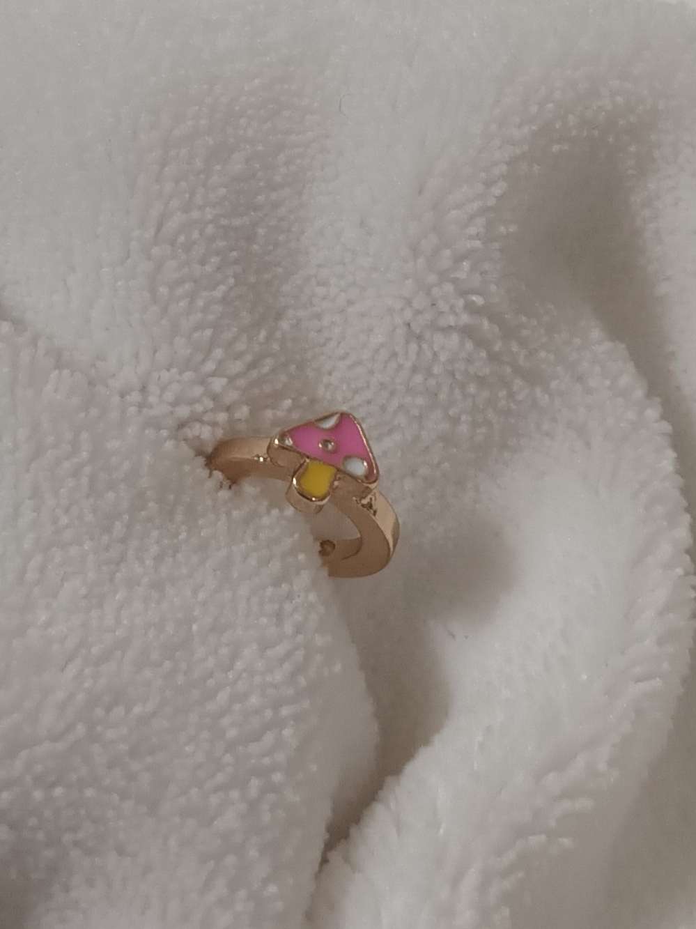 Ear Cuff Style Hoop Mushroom Earring